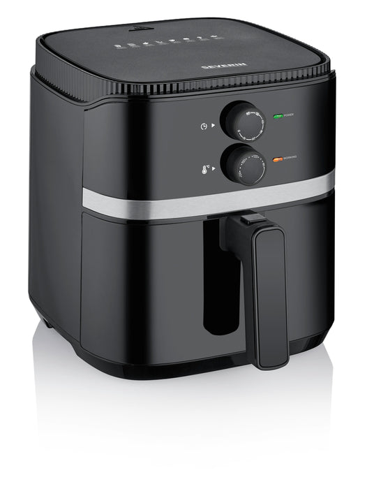 EAN 4008146042577 - Severin FR 2452 freidora Sencillo 4,3 L Independiente 1500 W Freidora de aire caliente Negro, Plata imagen 3