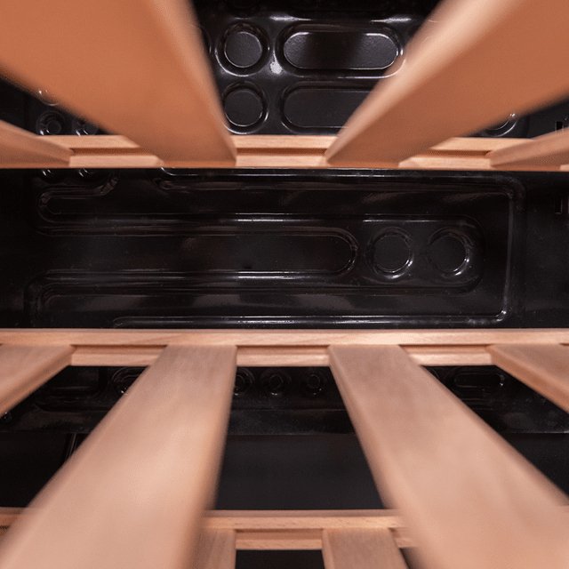 EAN 8435484027168 - Cecotec 02716 enfriador de vino Nevera de vino Independiente Negro, Plata, Transparente 34 botella(s) imagen 6