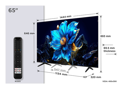 EAN 5901292525927 - TCL P7K 65P7K Televisor 165,1 cm (65") 4K Ultra HD Smart TV Wifi Metálico 450 cd / m² imagen 2