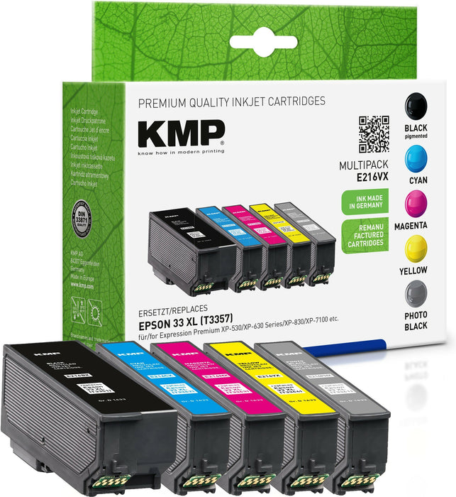 EAN 4011324218954 - KMP 1633,4055 cartucho de tinta Compatible Alto rendimiento (XL) Foto negro imagen 1