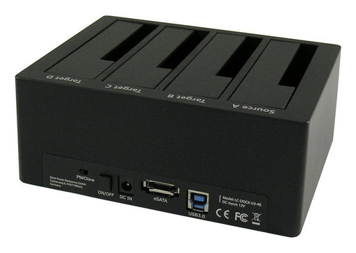 EAN 4260070126635 - LC-Power LC-DOCK-U3-4B base de conexión para disco duro USB 3.2 Gen 1 (3.1 Gen 1) Type-A Negro imagen 2
