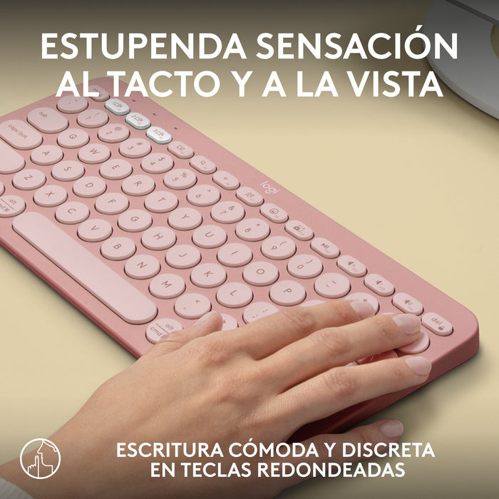 EAN 5099206111271 - Logitech 920-011829 teclado Universal RF Wireless + Bluetooth QWERTY Español Rosa imagen 18