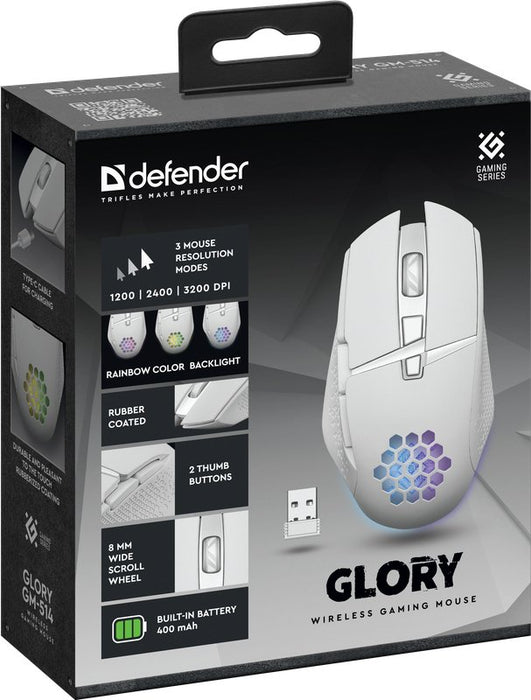EAN 4745090820515 - Defender GLORY GM-514 ratón Juego mano derecha RF inalámbrico Óptico 3200 DPI imagen 3