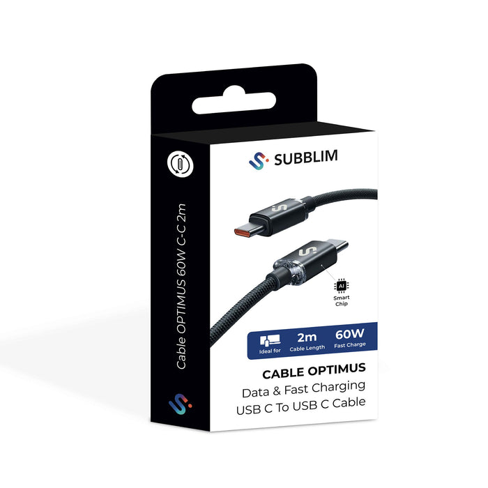 EAN 8436586743543 - SUBBLIM SUBCAB-C06002 cable USB USB 2.0 USB C Negro imagen 6
