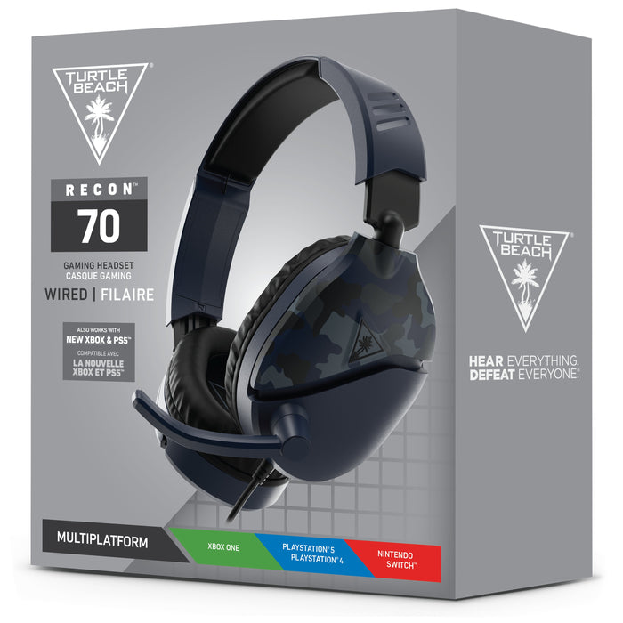 EAN 0731855065554 - Turtle Beach Recon 70 Auriculares Alámbrico Diadema Juego Negro, Azul, Camuflaje imagen 10