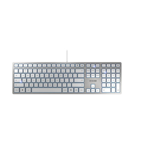 EAN 4025112088636 - CHERRY KC 6000 Slim teclado Universal USB Inglés de EE. UU. Plata, Blanco imagen 1