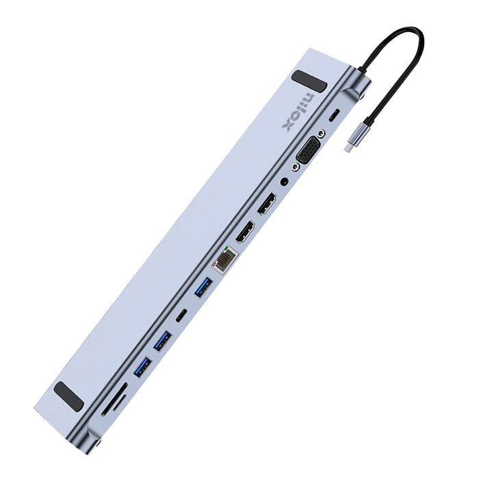 EAN 8054320849896 - Nilox NXDSUSBC07 base para portátil y replicador de puertos Acoplamiento Gris imagen 2