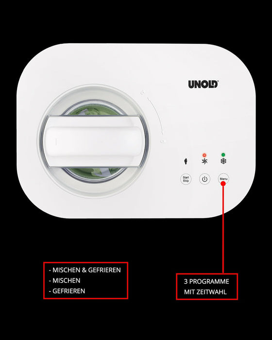 EAN 4011689488207 - Unold 48820 máquina para helados Compresor de helados 1 L 135 W Blanco imagen 3