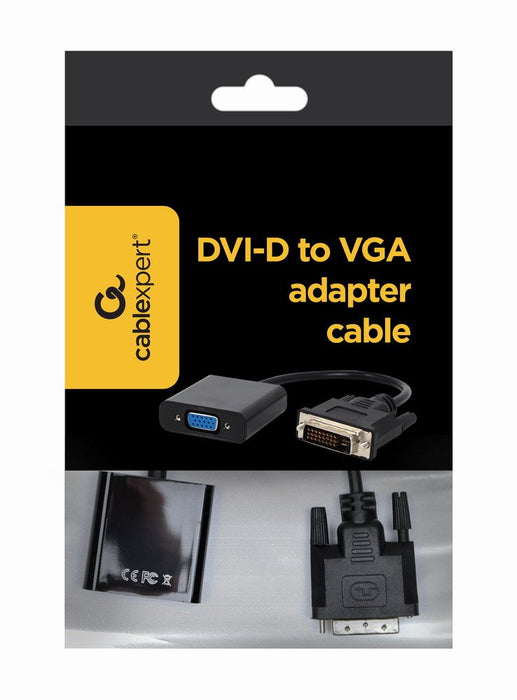 EAN 8716309096454 - Gembird A-DVID-VGAF-01 adaptador de cable de vídeo 0,2 m DVI-D VGA (D-Sub) Negro imagen 1