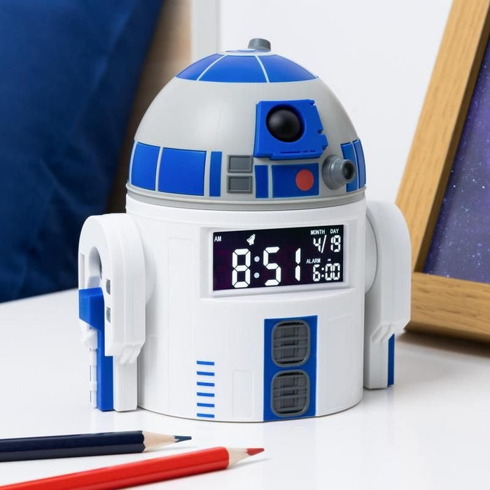EAN 5056577710588 - Paladone R2D2 Reloj despertador digital Azul, Blanco imagen 3