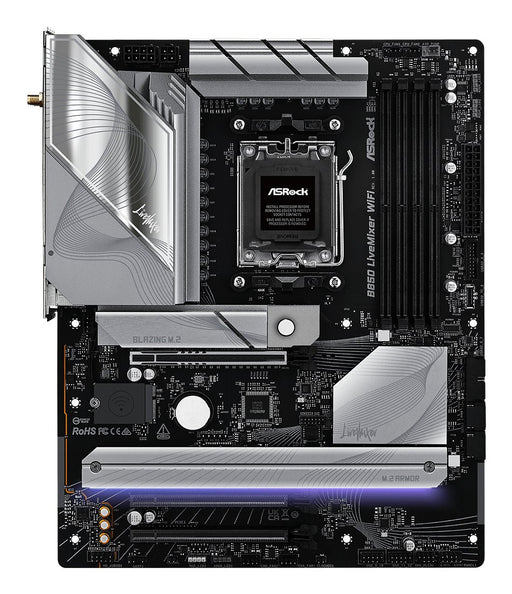 EAN 4711581490154 - Asrock B850 LiveMixer WiFi AMD B850 Zócalo AM5 ATX imagen 2