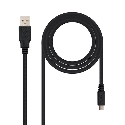 EAN 8433281000520 - Nanocable 10.01.0501 cable USB USB 2.0 1,8 m USB A Micro-USB B Negro imagen 1