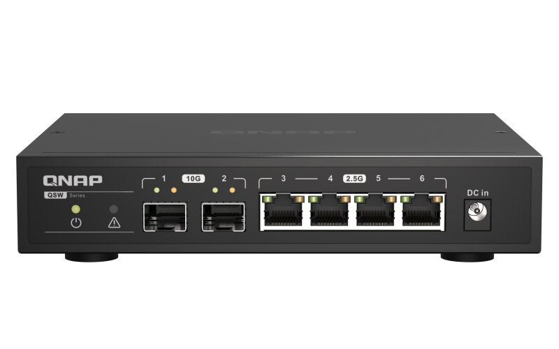 EAN 4713213518816 - QNAP QSW-2104-2S switch No administrado 2.5G Ethernet Negro imagen 1