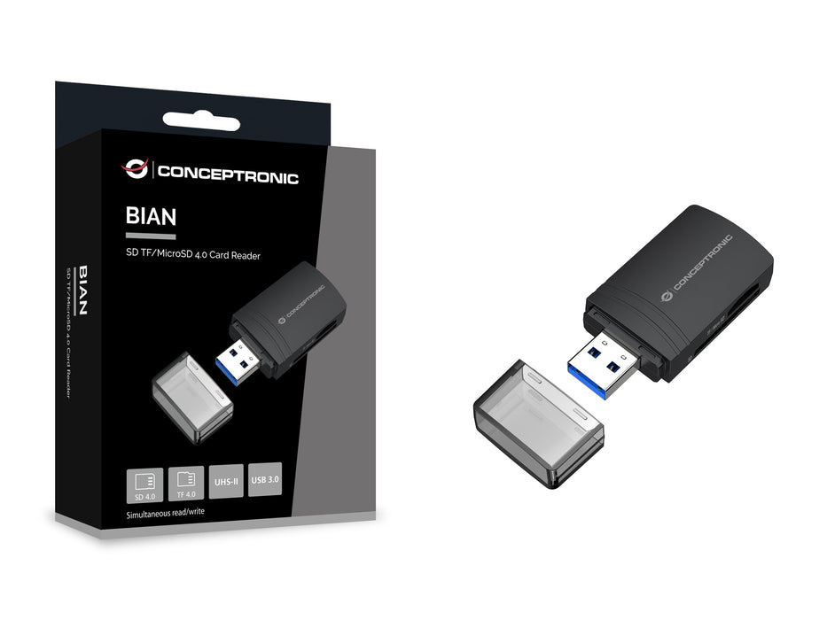 EAN 4015867238561 - Conceptronic BIAN06B lector de tarjeta USB 3.2 Gen 1 (3.1 Gen 1) Type-A Negro imagen 5