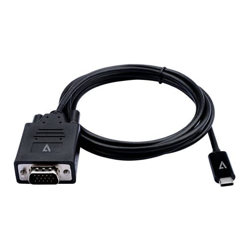 EAN 0662919115512 - V7 V7UCVGA-2M adaptador de cable de vídeo VGA (D-Sub) USB Tipo C Negro imagen 1