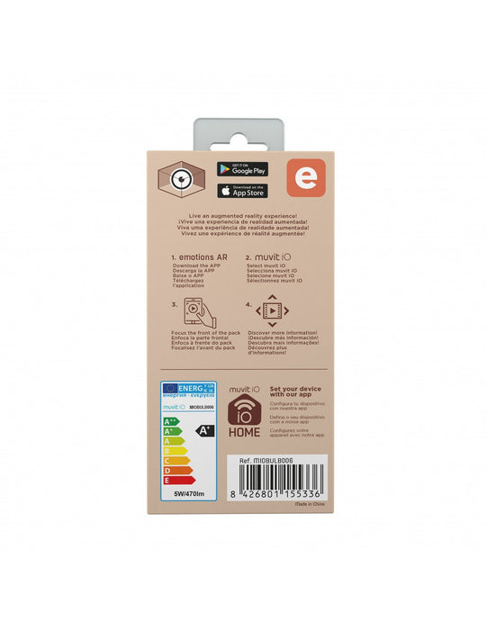 EAN 8426801155336 - Muvit MIOBULB006 iluminación inteligente Bombilla inteligente Wi-Fi 5 W imagen 6