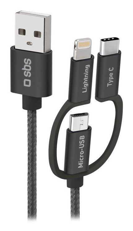 EAN 8018417335136 - SBS TECABLEUSBIP531BW cable USB USB 2.0 1,2 m USB A Micro-USB A Negro imagen 1
