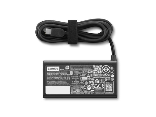 EAN 195892127512 - Lenovo 4X21S91187 adaptador e inversor de corriente Interior 65 W Negro imagen 2