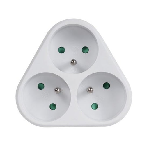 EAN 5902211109839 - Maclean MCE214 adaptador de enchufe eléctrico Tipo E (FR) Tipo F Blanco imagen 1