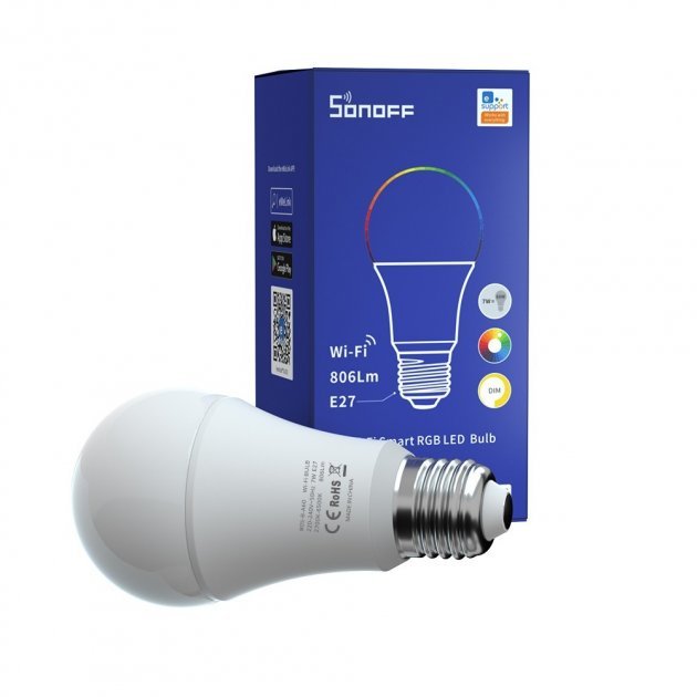 EAN 6920075776188 - Sonoff B05-B-A60 iluminación inteligente Bombilla inteligente Wi-Fi 9 W imagen 1