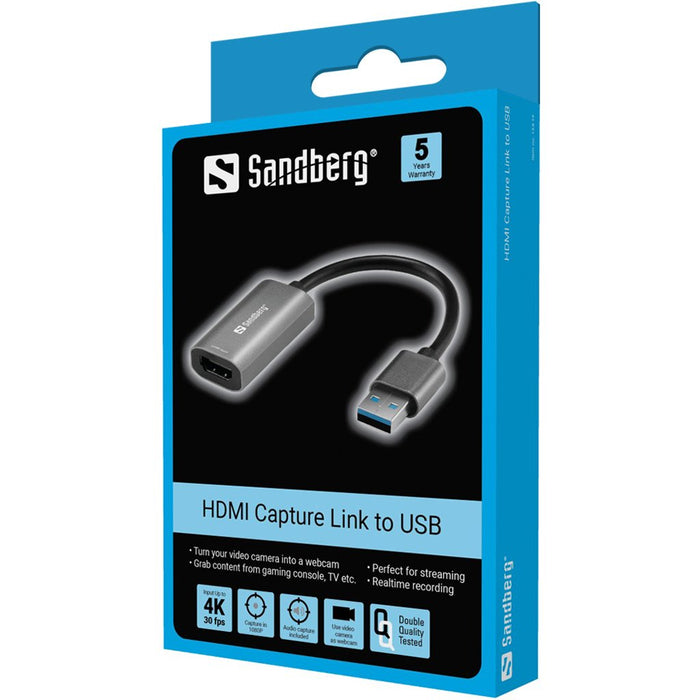 EAN 5705730134197 - Sandberg 134-19 Adaptador gráfico USB Gris imagen 2