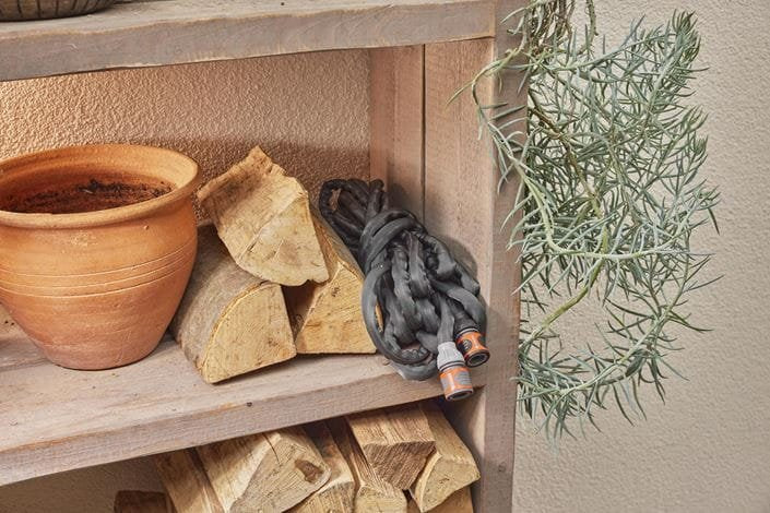 EAN 4066407501669 - Gardena Liano manguera de jardín 10 m Por encima del suelo Cloruro de polivinilo (PVC) Negro, Gris imagen 3