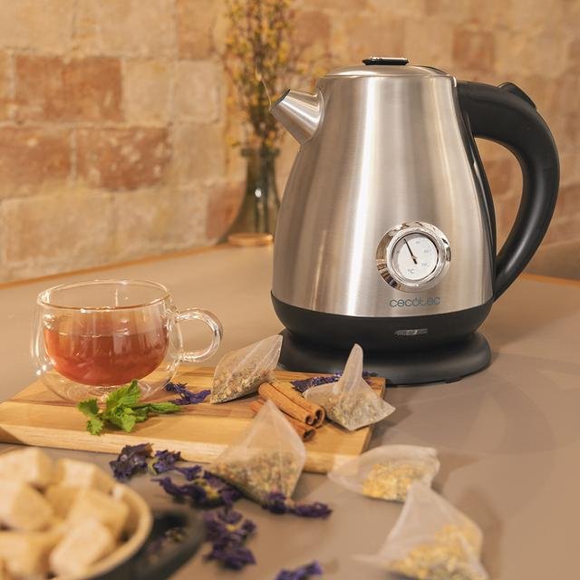 EAN 8435484014588 - Cecotec Thermosense 620 Retro Steel tetera eléctrica 1,7 L 2200 W Acero inoxidable imagen 4