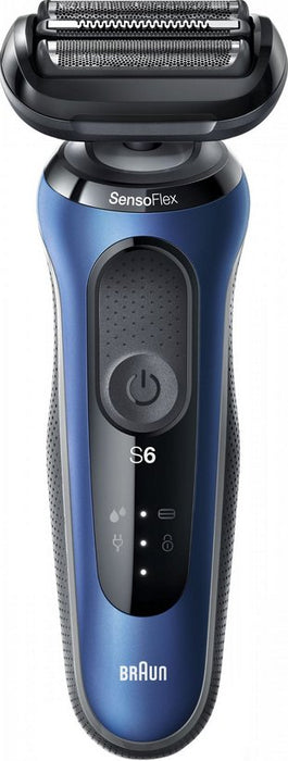 EAN 4210201432968 - Braun Series 6 61-B1200s Máquina de afeitar de láminas Recortadora Negro, Azul imagen 1