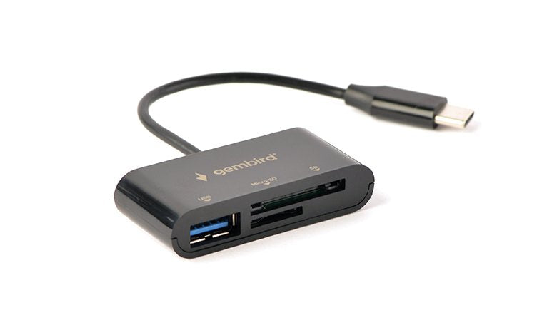 EAN 8716309100793 - Gembird UHB-CR3-02 lector de tarjeta USB 3.2 Gen 1 (3.1 Gen 1) Type-C Negro imagen 4
