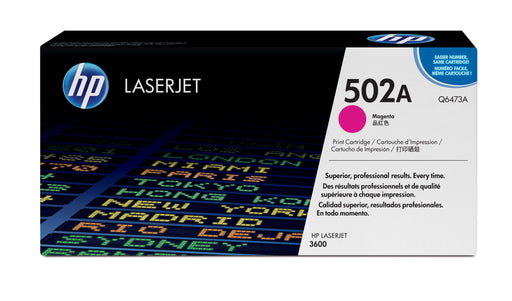 EAN 0829160703077 - HP 502A Magenta Original LaserJet Toner Cartridge cartucho de tóner 1 pieza(s) imagen 1