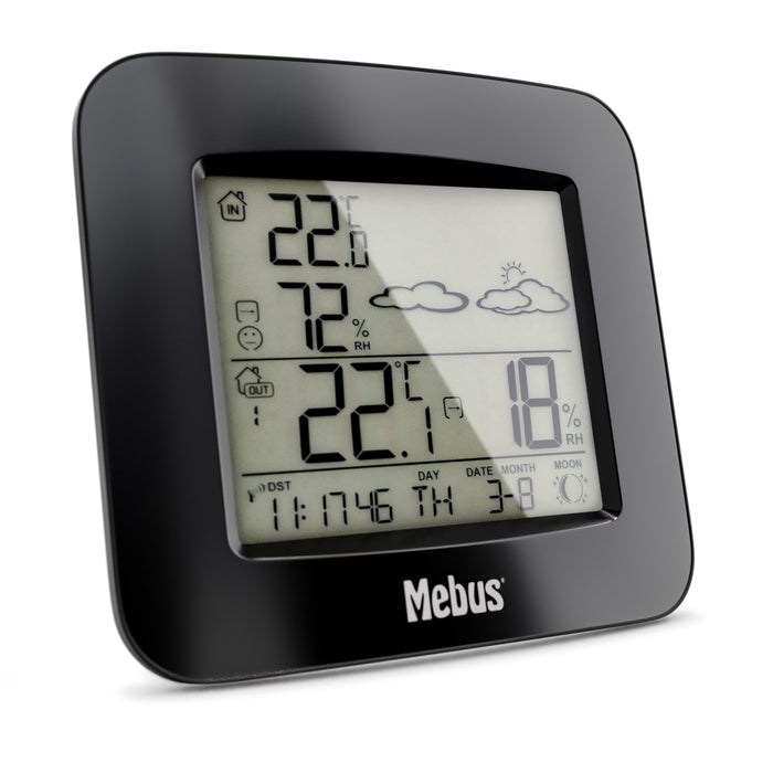 EAN 4007218407153 - Mebus 40715 Funk-Wetterstation Negro Batería imagen 3