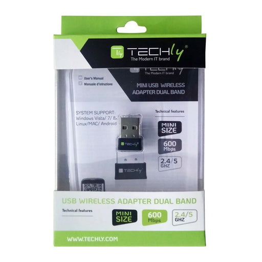 EAN 8051128109252 - Techly I-WL-USB-600TY adaptador y tarjeta de red WLAN 583 Mbit/s imagen 2