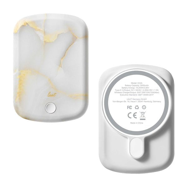 EAN 4895206933346 - LAUT E33A 5000 mAh Cargador inalámbrico Blanco imagen 1