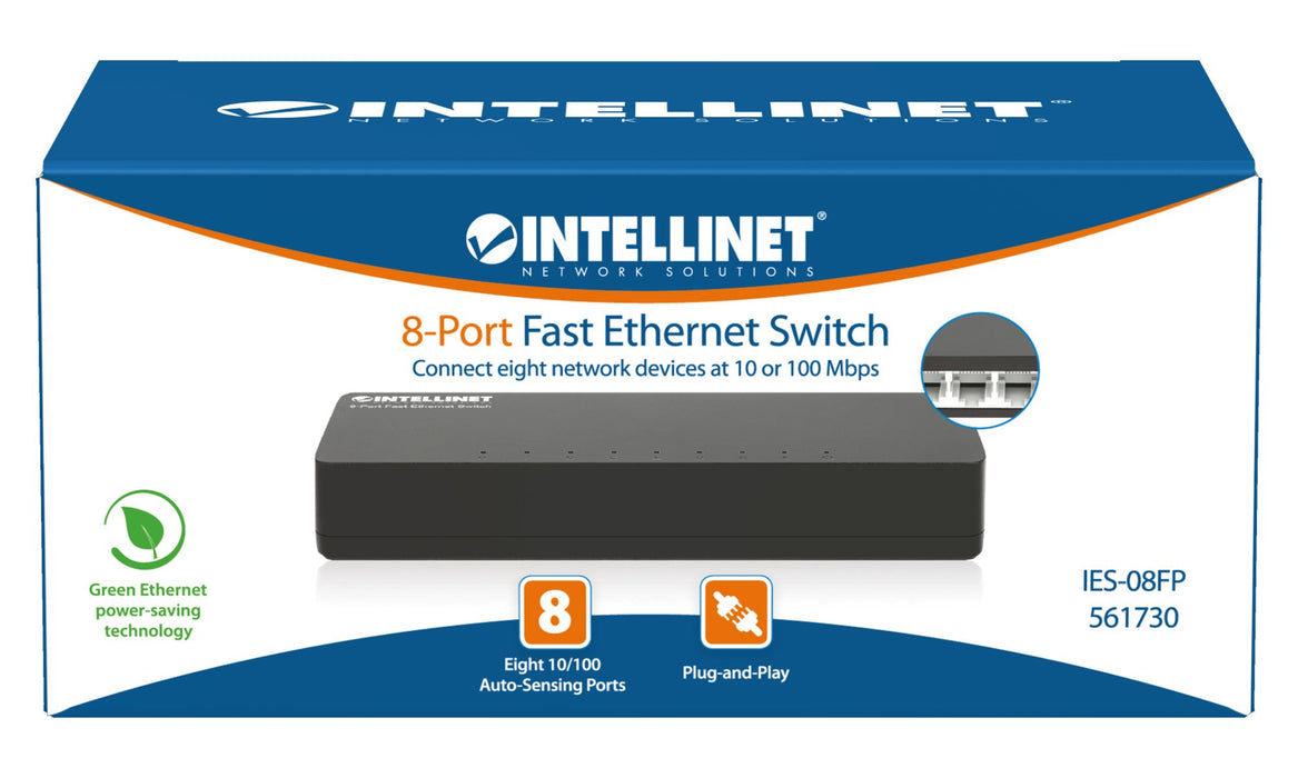 EAN 0766623561730 - Intellinet 561730 switch Fast Ethernet (10/100) Negro imagen 9
