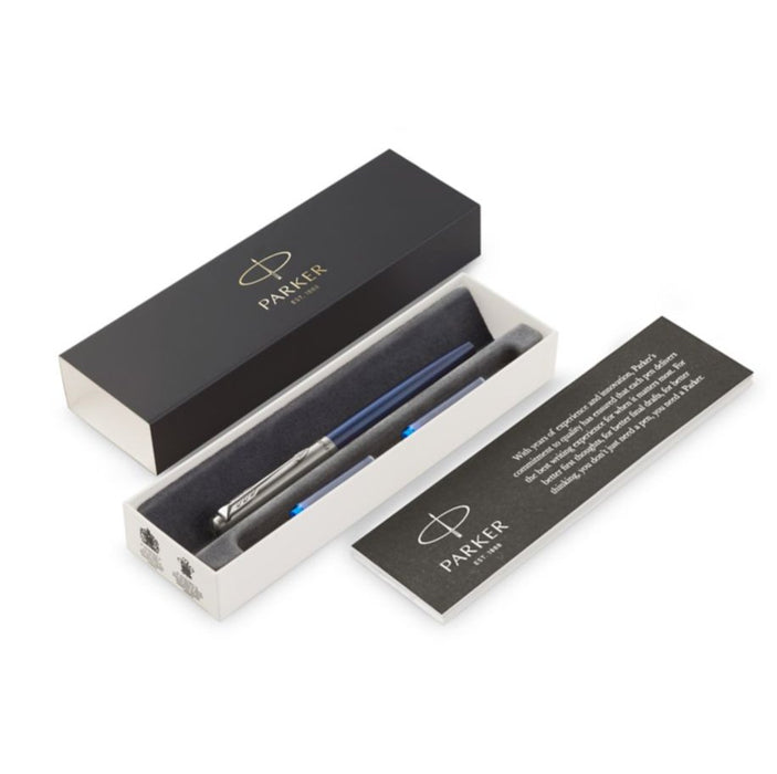 EAN 3026980309503 - Parker Jotter pluma estilográfica Negro, Azul, Acero inoxidable 1 pieza(s) imagen 2