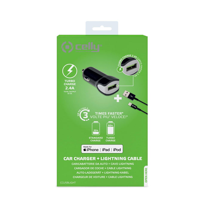 EAN 8021735724988 - Celly CCUSBLIGHT cargador de dispositivo móvil Universal Negro Encendedor de cigarrillos Auto imagen 2