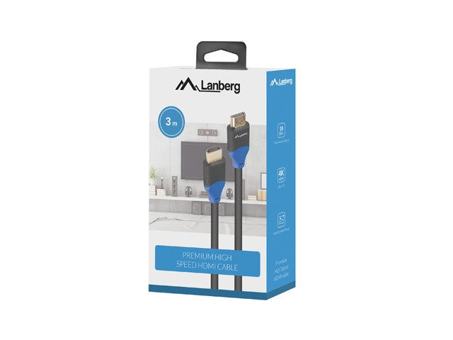 EAN 5901969434699 - Lanberg CA-HDMI-15CU-0030-BK cable HDMI 3 m HDMI tipo A (Estándar) Negro imagen 3