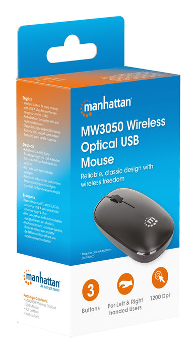 EAN 0766623190312 - Manhattan MW3050 ratón Universal Ambidextro Óptico 1200 DPI imagen 9