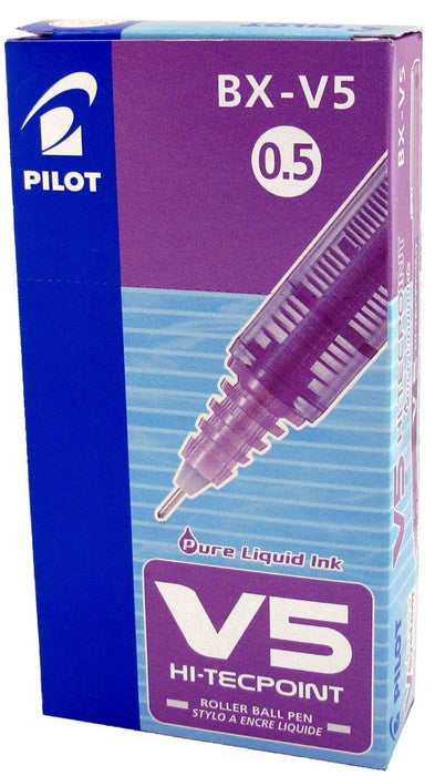 EAN 4902505078828 - Pilot Hi-Tecpoint V5 Bolígrafo cilíndrico Púrpura 12 pieza(s) imagen 2
