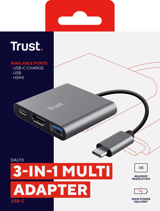 EAN 8713439237726 - Trust Dalyx USB 3.2 Gen 1 (3.1 Gen 1) Type-C Aluminio, Negro imagen 7