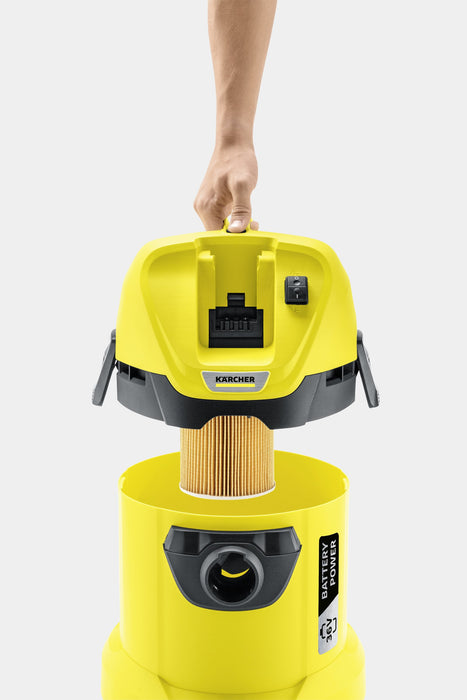 EAN 4054278287393 - Kärcher 1.629-910.0 extractor de polvo Negro, Amarillo 17 L 300 W imagen 4