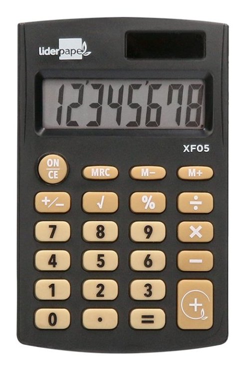 EAN 8423473040649 - Liderpapel XF05 calculadora Calculadora básica Negro imagen 2