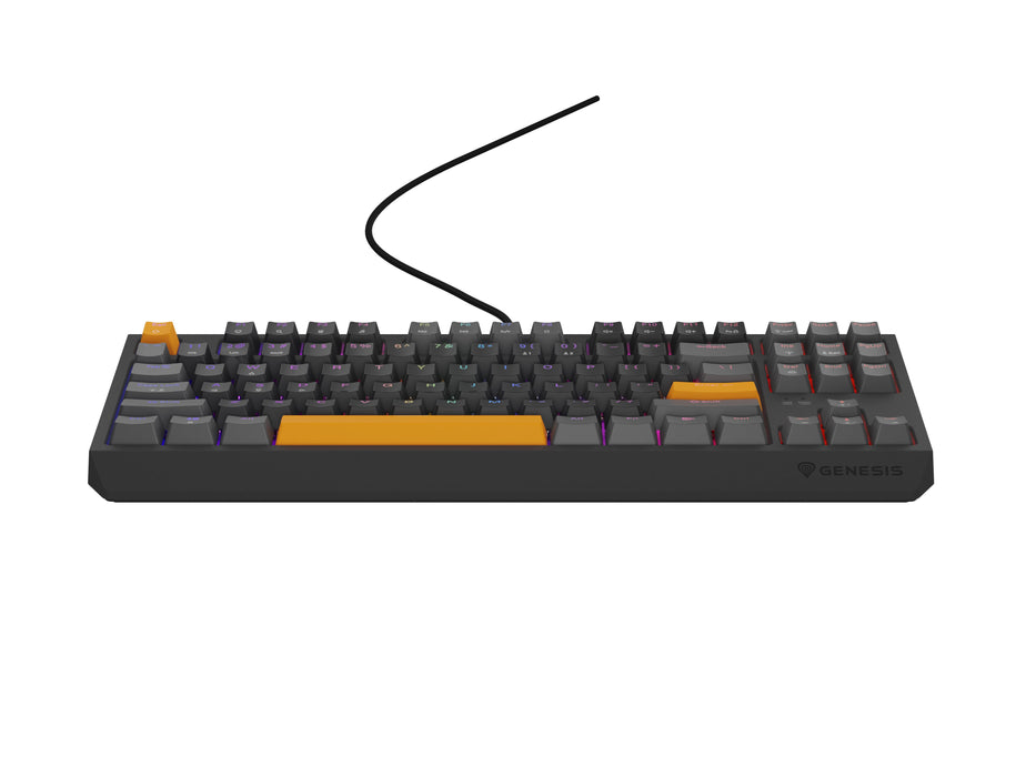 EAN 5901969443318 - GENESIS Thor 230 TKL teclado Juego USB + RF Wireless + Bluetooth QWERTY Negro, Gris, Naranja imagen 6