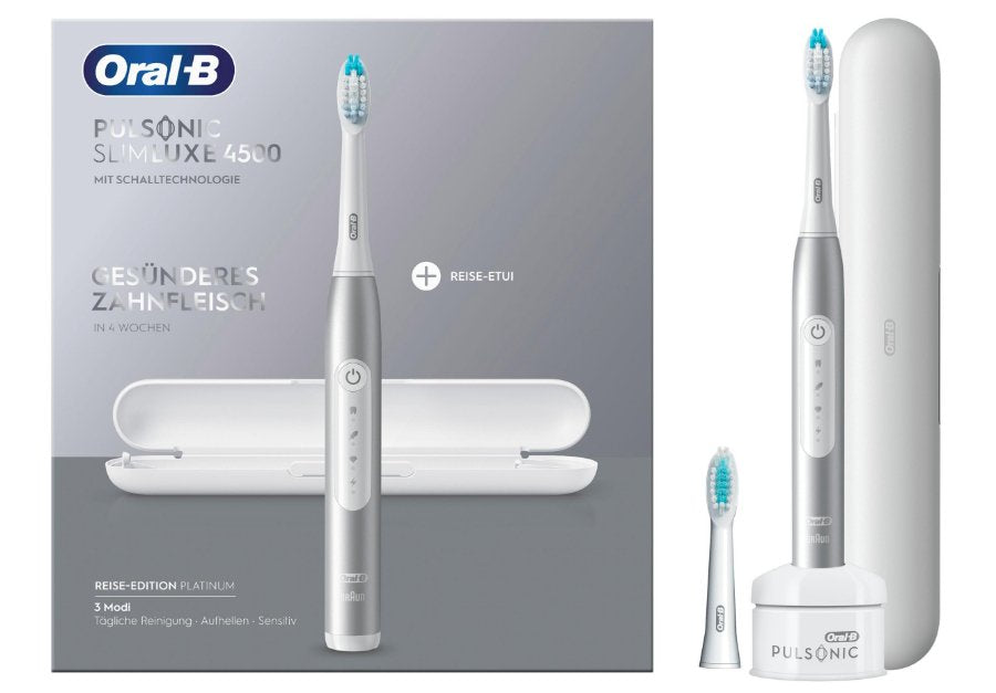 EAN 4210201305675 - Oral-B Pulsonic Slim Luxe 4500 Adulto Cepillo dental sónico Platino imagen 4