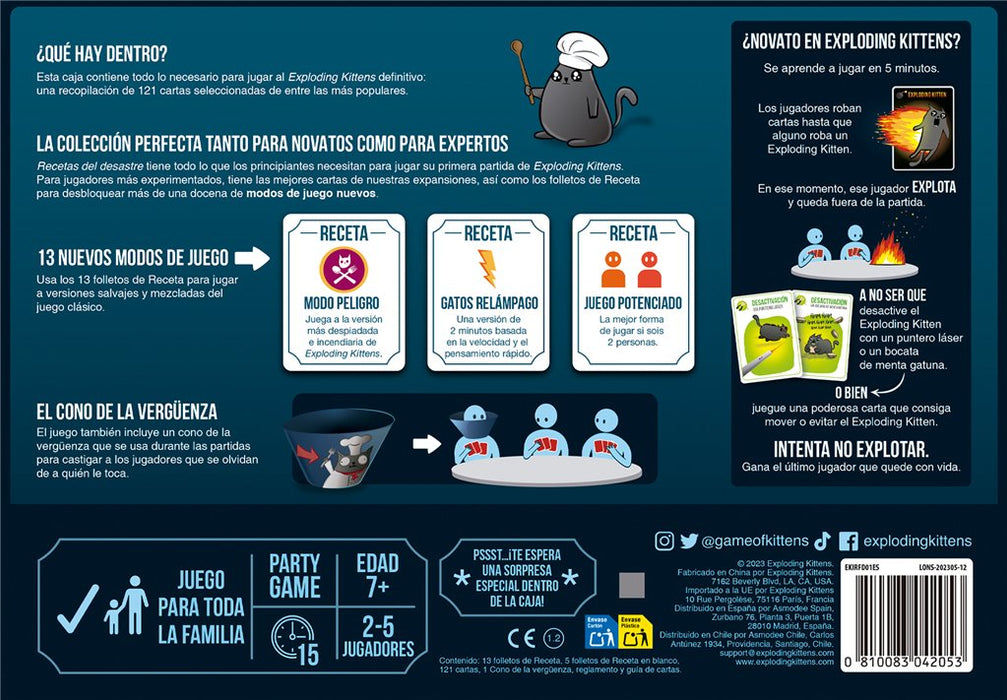 EAN 810083042053 - Asmodee Exploding Kittens EKIRFD01ES juego de tablero 15 min Juego De Cartas Partido imagen 4