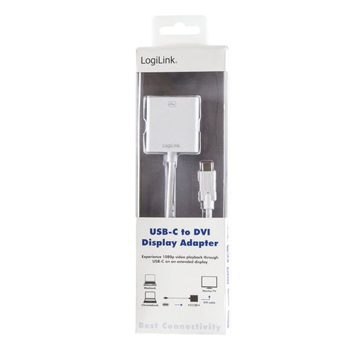 EAN 4052792035131 - LogiLink USB-C/DVI Adaptador gráfico USB 1920 x 1080 Pixeles Blanco imagen 2