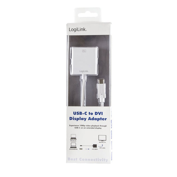 EAN 4052792035131 - LogiLink USB-C/DVI Adaptador gráfico USB 1920 x 1080 Pixeles Blanco imagen 2
