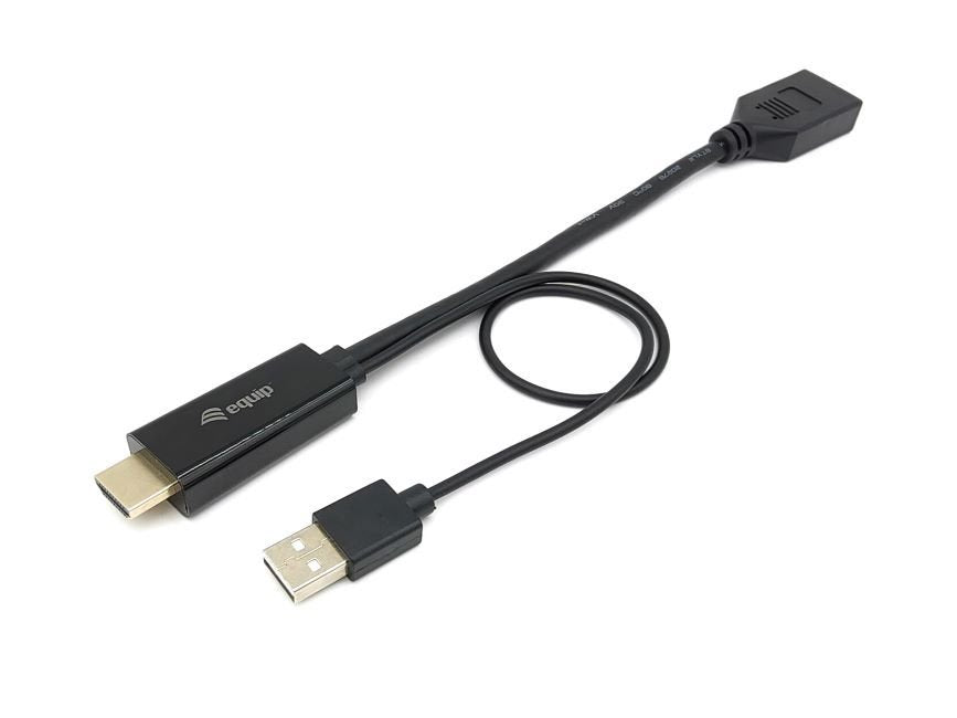 EAN 4015867226742 - Equip 119039 adaptador de cable de vídeo 0,15 m HDMI tipo A (Estándar) DisplayPort Negro imagen 2