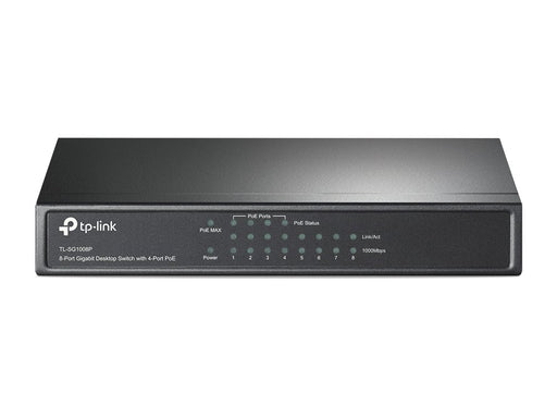 EAN 6935364021160 - TP-Link TL-SG1008P Gestionado Gigabit Ethernet (10/100/1000) Energía sobre Ethernet (PoE) Gris imagen 1