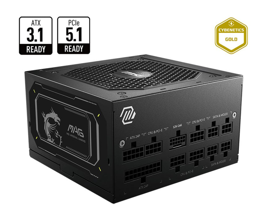 EAN 4711377246705 - MSI MAG A750GL PCIE5 II unidad de fuente de alimentación 750 W 20+4 pin ATX ATX Negro imagen 5